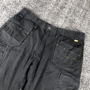 DEWALT Pants Mens 38x31 Black Pro Tradesman Cargo Workwear Utility Stretch